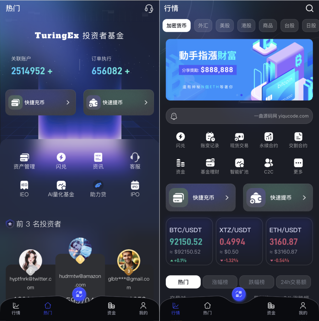 图片[1]-Java综合交易所源码/支持加密货币 外汇 美股 大宗商品 台股 A